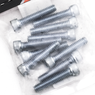 GZP 10pck allen bolt 1/4-20x1-1/4" zinc