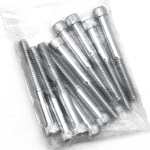 10pck allen bolt 1/4-20x2-1/4" UNC zinc