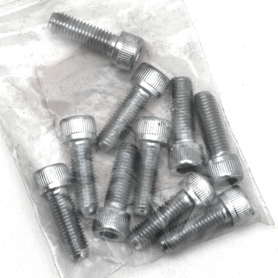 10pck allen bolt 1/4-28x3/4" UNF zinc (IT)