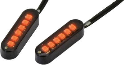 Cyron Convex 6 LED Black Amber pair (IT)