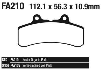 EBC Front Ceramic street brake pads PM