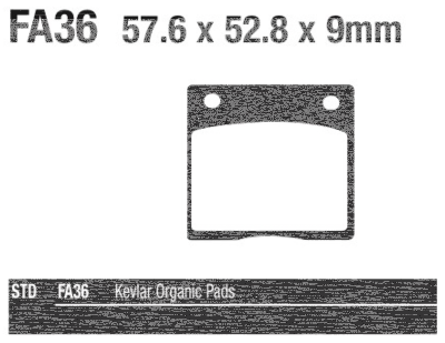 EBC Brake pads for GMA large calipers (IT)