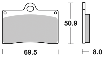 SBS HS FR Brake pads Indian 09-13 (IT)