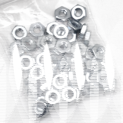 50pck nut #10-32 UNC zinc (IT)