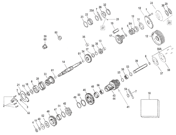 EACH Retaining ring gear #35810-36 (IT)