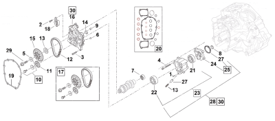 Crank sprocket cam drive TC06-17 (IT)