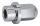 Chrome wheel axle nut f/side mount plate (IT)