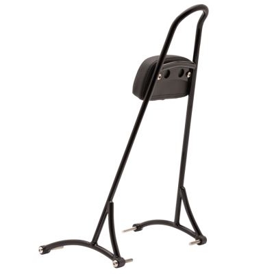 Burly tall black sissybar XL04-up w/pad (IT)