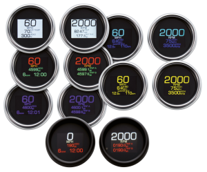 HLY BGR 6 GAUGE  MLX 04+  Chrome Bezels