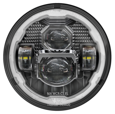 LED 7" HALO Visor Headlight Unit