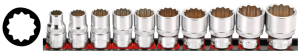 3/8" Socketset 12-point metric 10PC on r (IT)