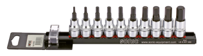 3/8" Socketbitset hex metric 10PC on rai (IT)