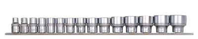 1/2" Socketset inch sizes 15Pc on rail