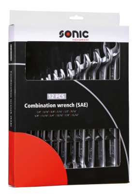 Combination wrench set inch sizes 12Pc