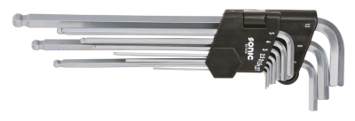 Ball end hex key set extra long 10Pc Met (IT)