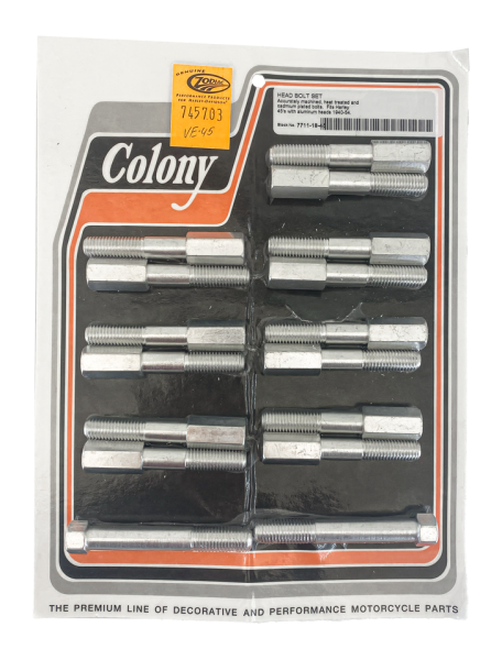 Bolt set f/45CI 1:5 alu heads, white pla (IT)