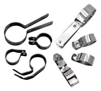 clampset exhaust 4 piece black,WL (IT)