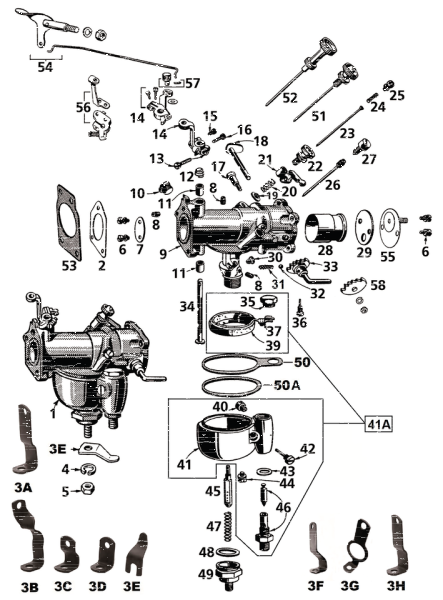 gasket, bowl lock nut, all models (IT)