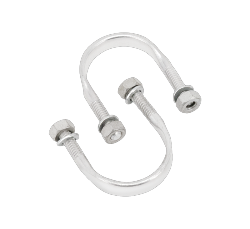 U-bolt sparkcoil with nuts,chrome, set o (IT)