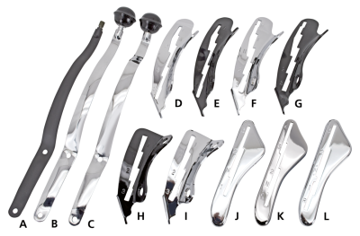 screw, shifter guide, set 2, chrome (IT)