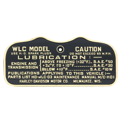 cautionplate late 42WLC military brass (IT)