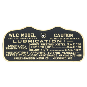 cautionplate late 42WLC military brass (IT)