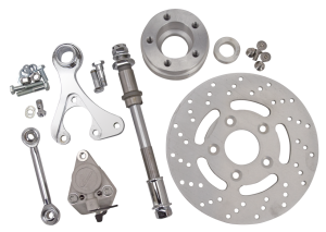 Disc brake kit w/axle f/starhub CHROM (IT)