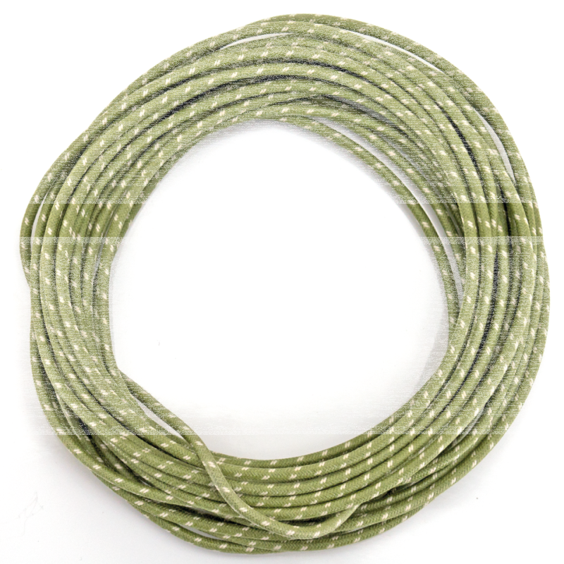 green cotton wire w/white tracer 25ft (IT)