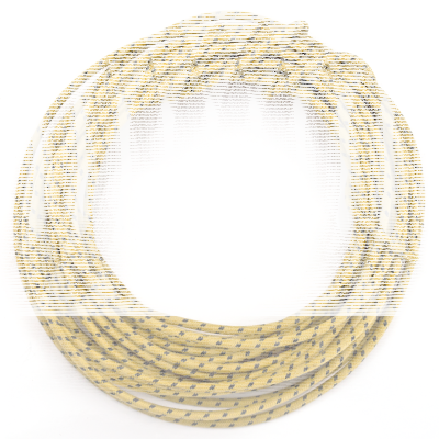 Yellow cotton wire w/black tracer 25ft (IT)
