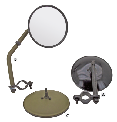 mirror, short stem, for restoration, all (IT)