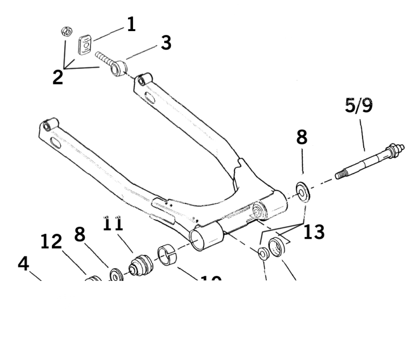 Swing arm plates FXR81-94, pair (IT)
