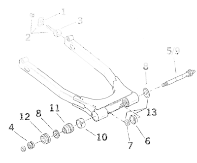 Swing arm plates FXR81-94, pair (IT)