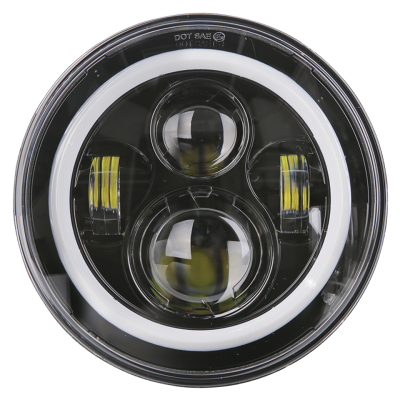 LED 7" HALO Headlight Unit Style 3