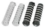 Ribbed grips Polished