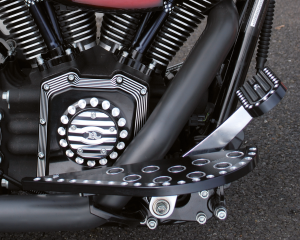 Large pedal for FLH/T86up BLACK & MACHIN (IT)