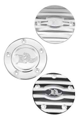 Point cover 2hole Black/Machine cut Ribb (IT)