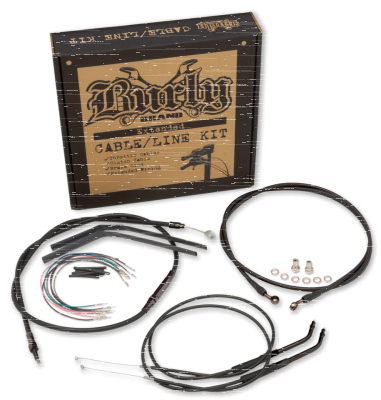 Cable kit black 12" bar FXD96-05, FXDWG9 (IT)