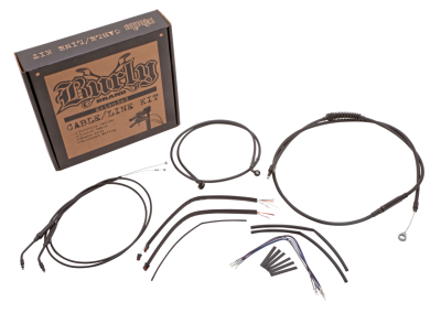 Cable kit black 13" bar ABS FLHT08-13 (IT)