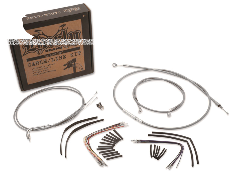 Cable kit braided St 18" bar no-ABS FXST (IT)