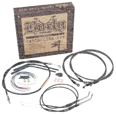 Cable kit black 18" bar no-ABS FLST11-14 (IT)