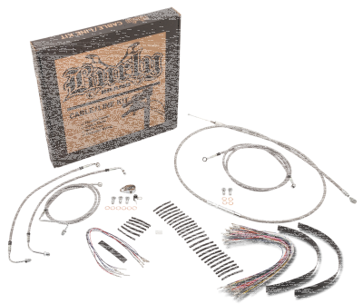 Cable kit braided St 16" bar FLT/FLHR97- (IT)