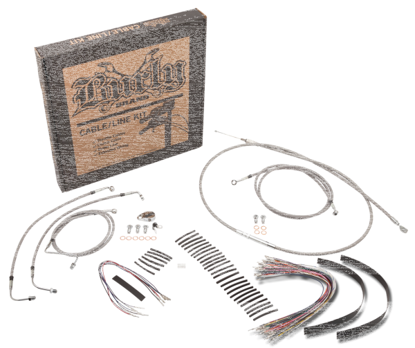 Cable kit braided St 14" bar w/CC FLT/FL (IT)