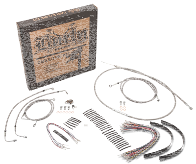 Cable kit braided St 18" bar w/CC FLT/FL (IT)