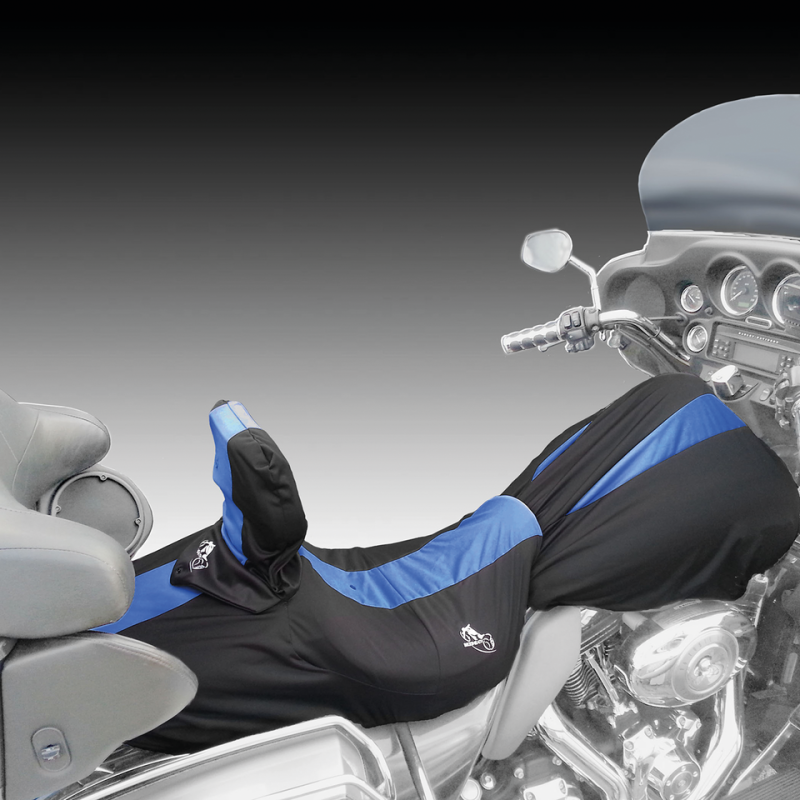 Bikesheath Seat/tankcover L blk/blue (IT)