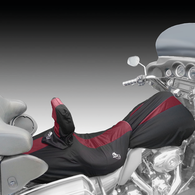 Bikesheath Seat/tankcover L blk/burgundy (IT)