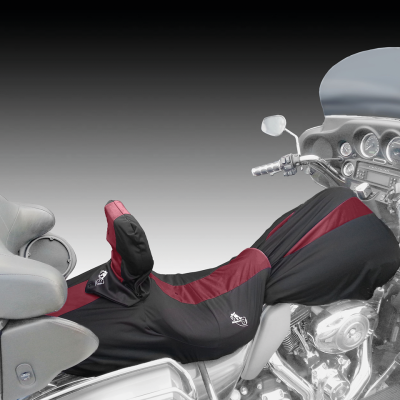 Bikesheath Seat/tankcover L blk/burgundy (IT)