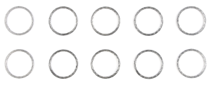 10PCK EVO RACE STYLE EXHAUST GASKET (IT)