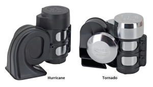 Blk Hurricane horn w/internal compressor (IT)