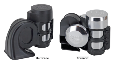 Blk Hurricane horn w/internal compressor (IT)