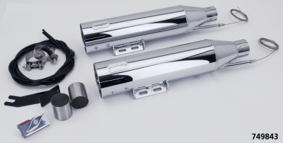 MCJ Royal Slip-Ons FLHC/FLDE21-Up Chrome